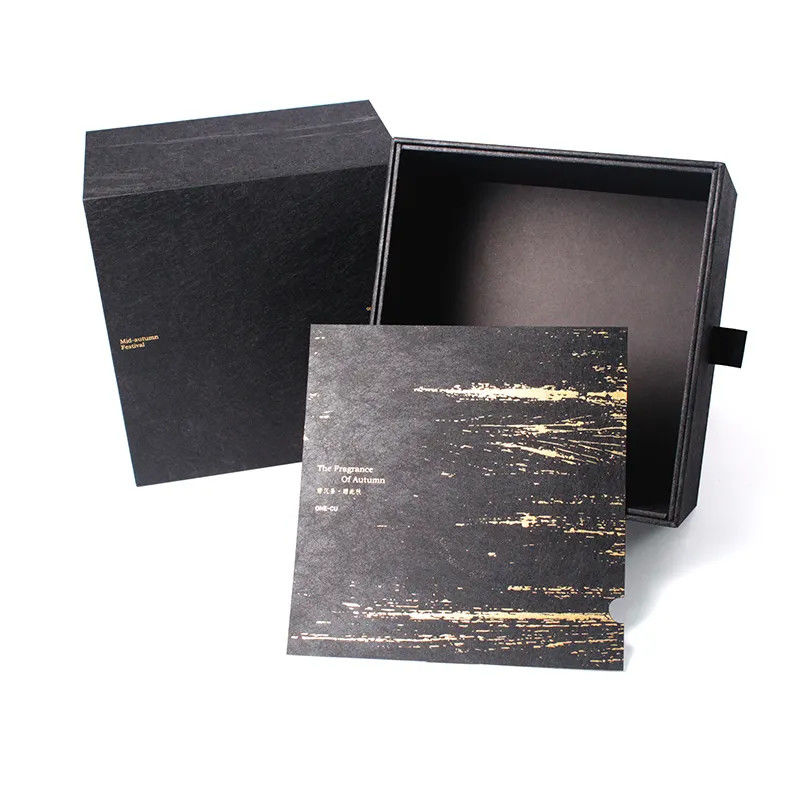 Black Luxury Paper Gift Box Packaging For Cosmetic Lotion Bottles With Foam