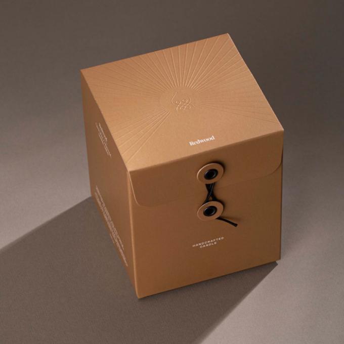 Elegant Rigid Candle Retail Gift Box Colors Eyelets Wrapping 1