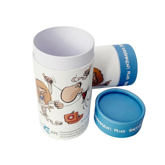 Retailing Paper Kids Towel Cardboard Tube Box Custom Printing 0