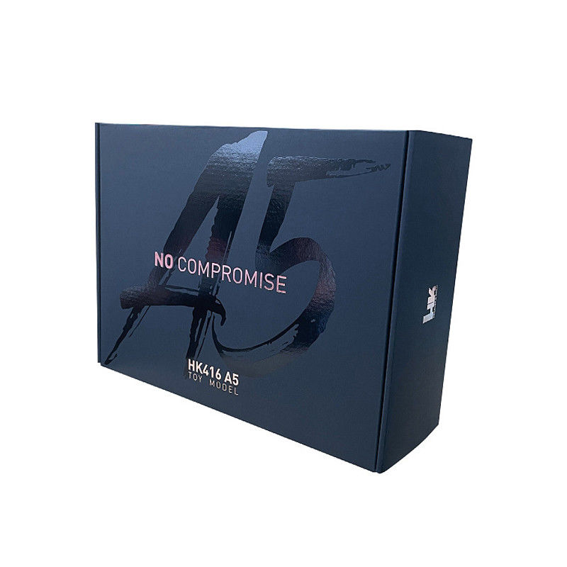 Women Jewelry Mailer Boxes Black Both Side With Spot UV Shiny Surface