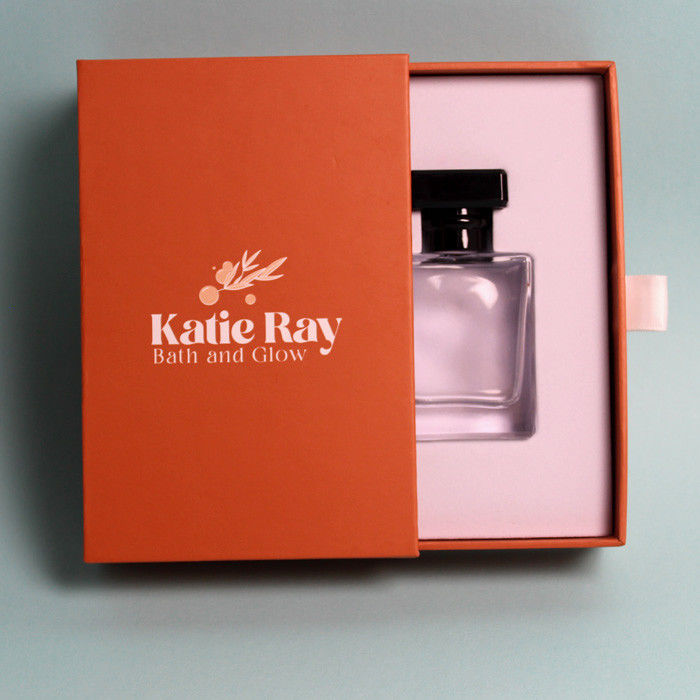 Rigid Set Up Cardboard Sliding Perfume Packaging Box With Foam Insert