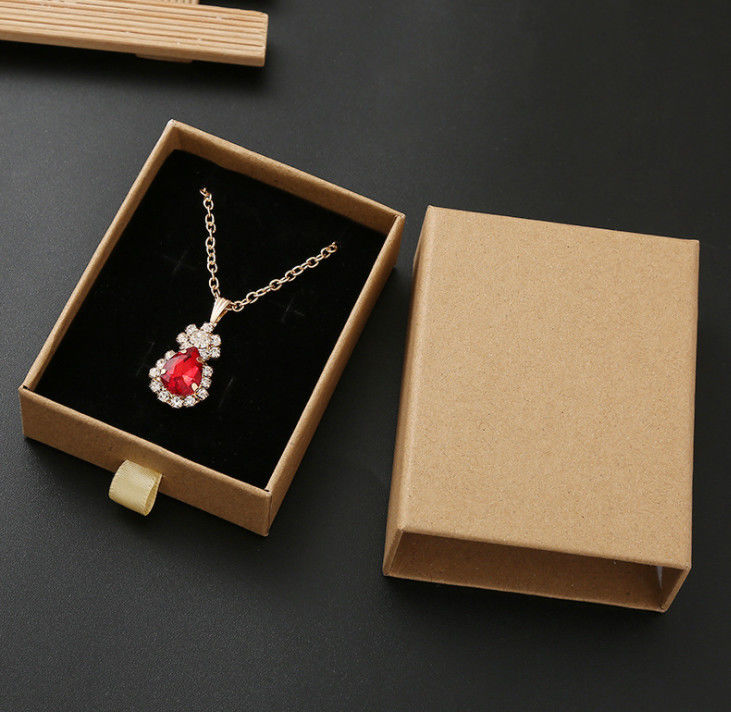 Small Simple Black 	Jewelry Packaging Box For Earrings