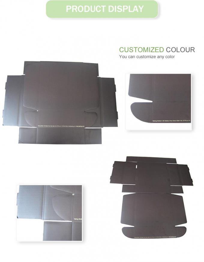 Women Jewelry Mailer Boxes Black Both Side With Spot UV Shiny Surface 0