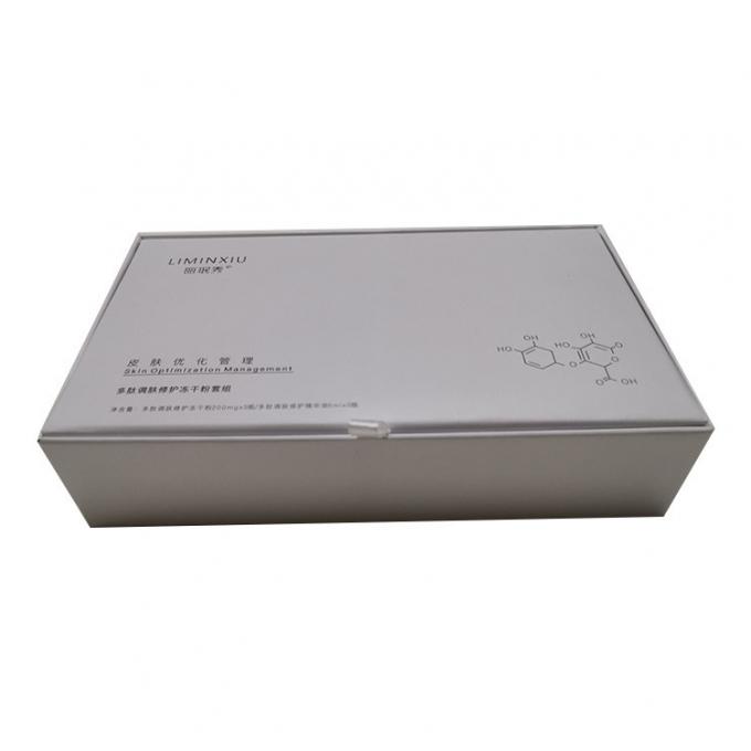 Custom 10 Pack Large White Skincare Packaging Gift Box For Repairing Serum 0