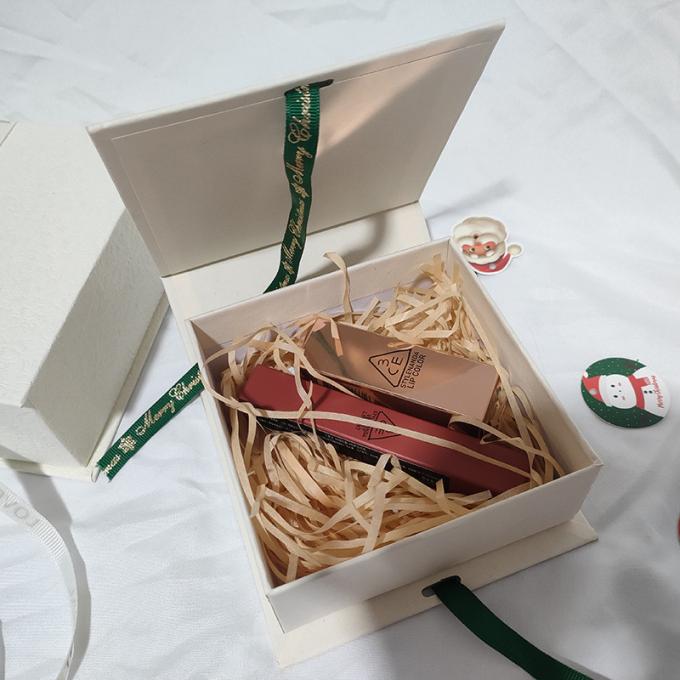 Cardboard Jewerly Packaging Box With Ribbon Custom 2