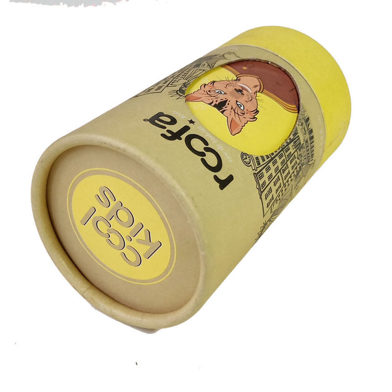 Crayon Gift Cardboard Round Box With Lids Window