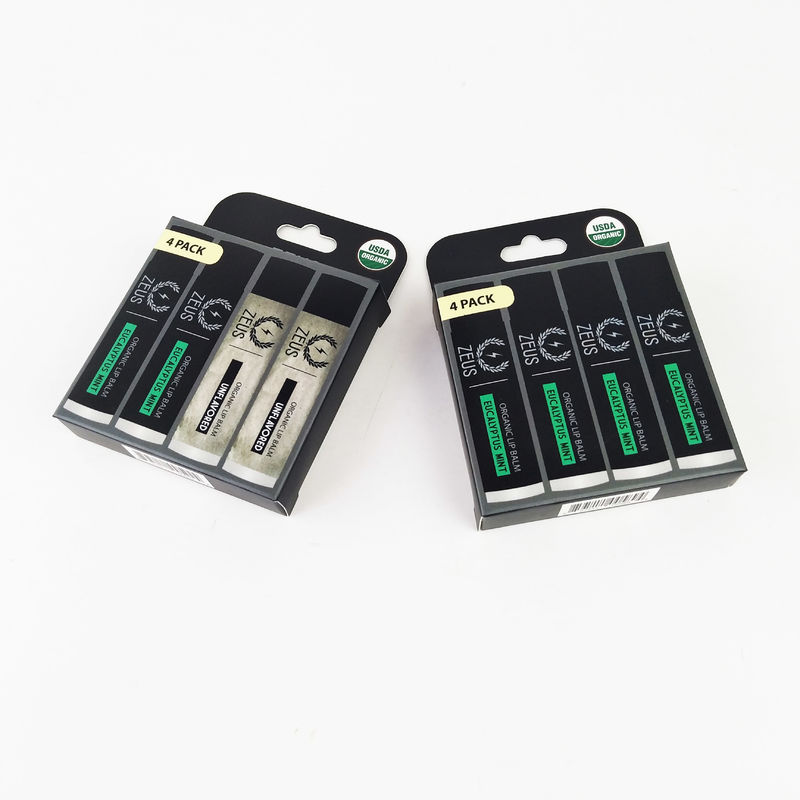 Small Custom Set Lipstick Pack Tube Packaging Boxes Printing With Hang Tag