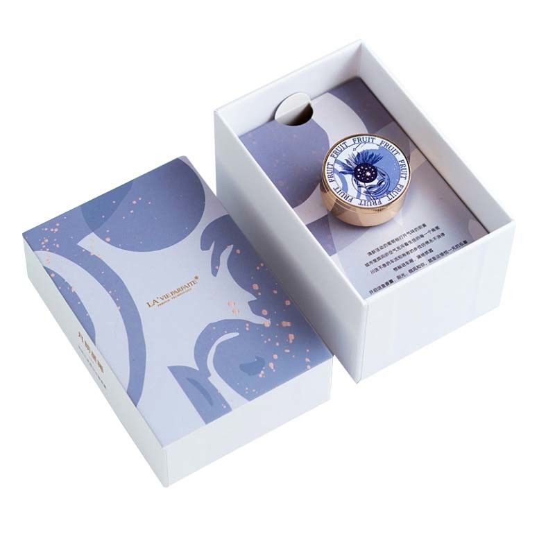 Printed Pink Luxury Candle Packaging Boxes Recyled Cardboard Tray Insert