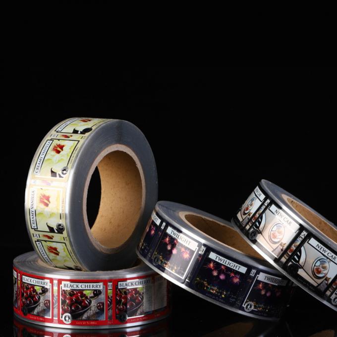 Heat Resistant Custom Label Stickers Roll Colorful Print For Daily Food 0