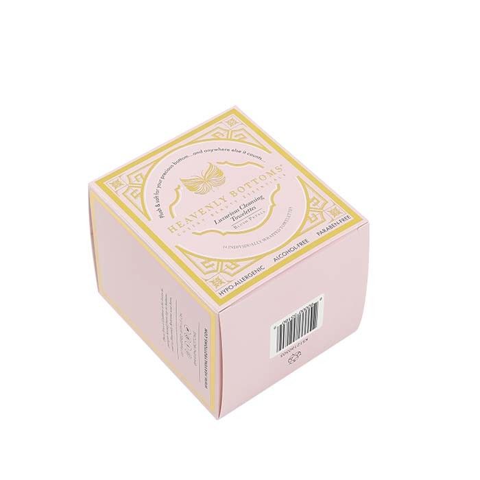 Pink Paper Tuck End Folding Carton Box Double Side Printed Golden Foil Stamping