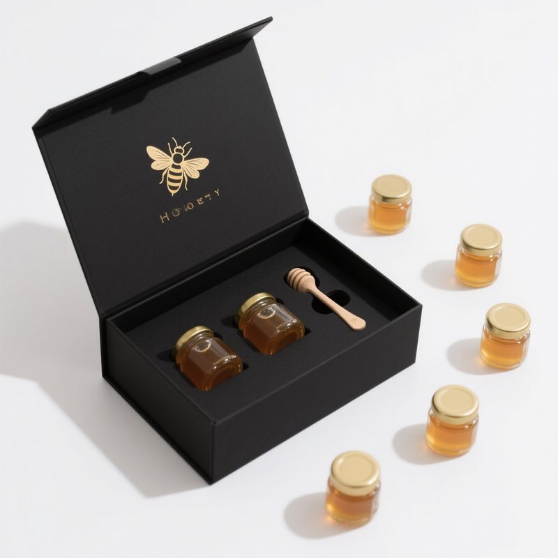 Custom Kraft Paper Luxury Honey Packaging Boxes , Recycled Honey Jar Box Packaging