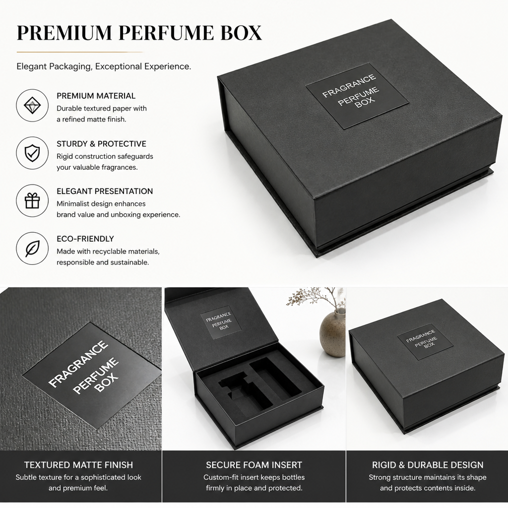 Custom Pull Out Drawer Gift Boxes With Ribbon Pull | Premium Sliding Drawer Packaging For Perfume & Cosmetic Products