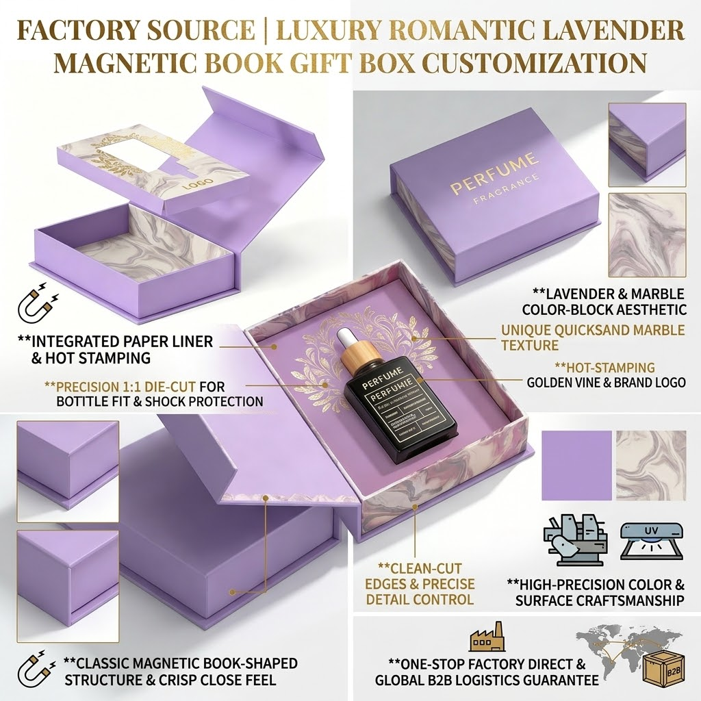 Custom Pink Rigid Perfume Gift Boxes | Luxury Feminine Fragrance Packaging With Gold Foil Branding