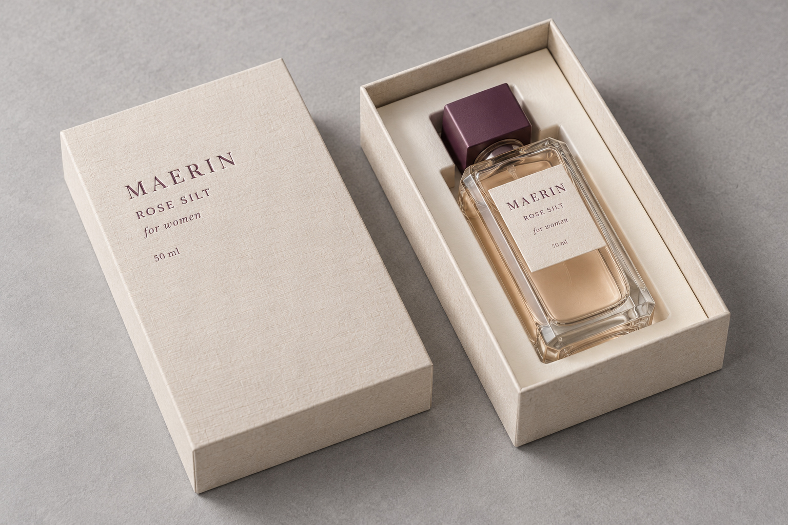 The Power of Paper: How Textured Paper and Spot Color Define a Lid-and-Base Rigid Perfume Box